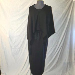 Jones New York black sleeveless long dress, petite